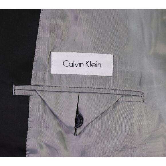 Calvin Klein Black Formal Tuxedo 2-Btn Wool Suit Blazer and Pants 42S - Picture 8 of 10